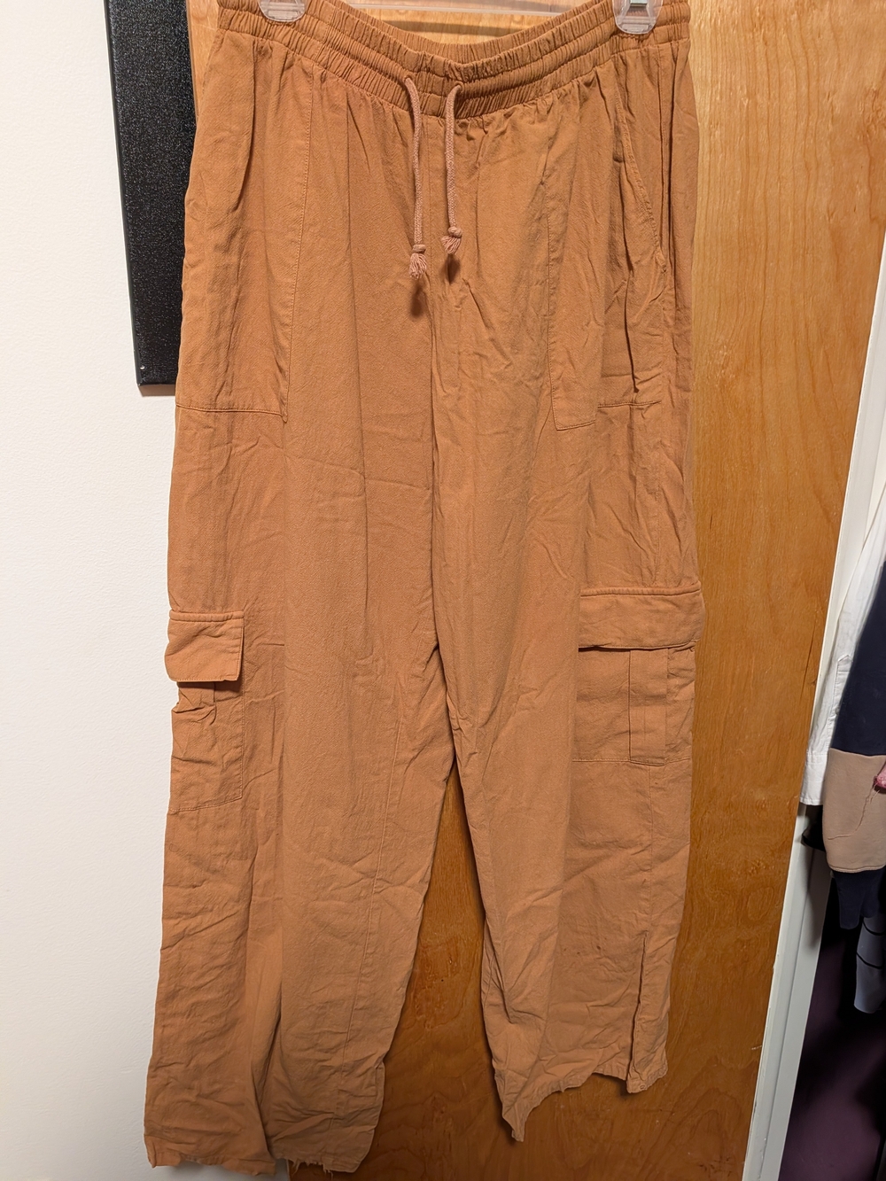 SKIMS Cargo Drawstring Pants in Rust